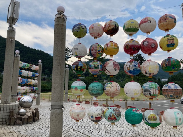 みなかみ水紀行館入口の飾り